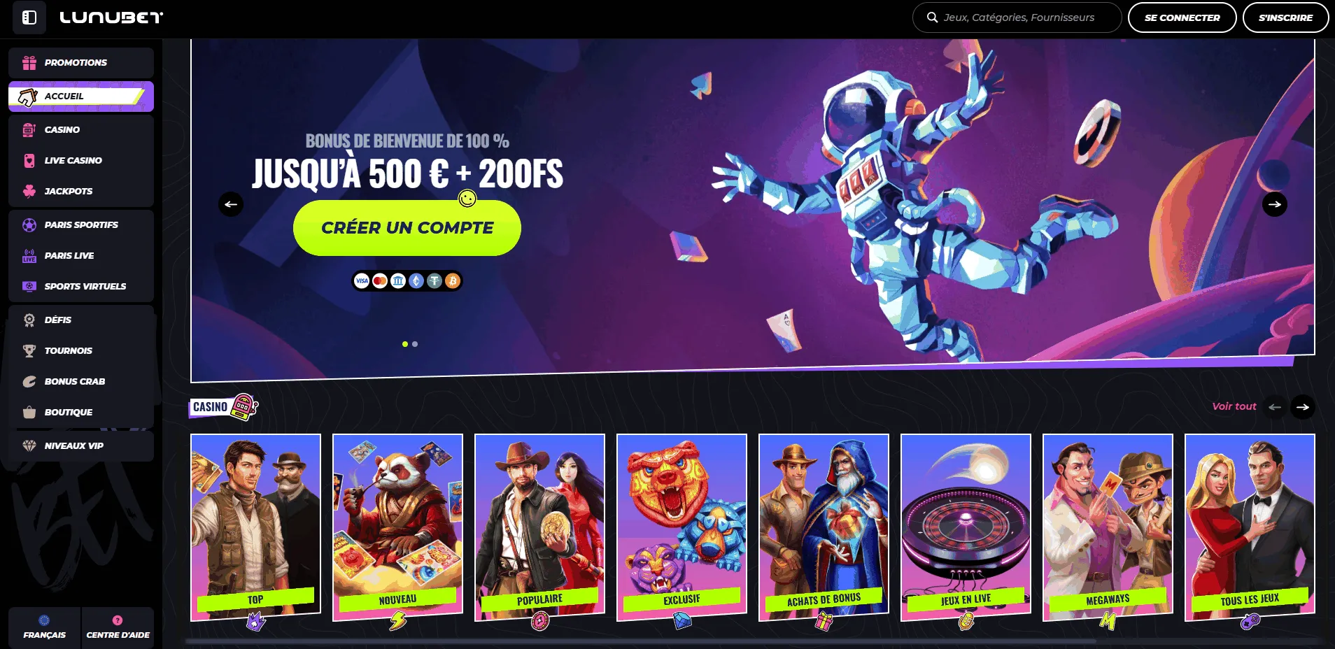 Casino en ligne Lunubet