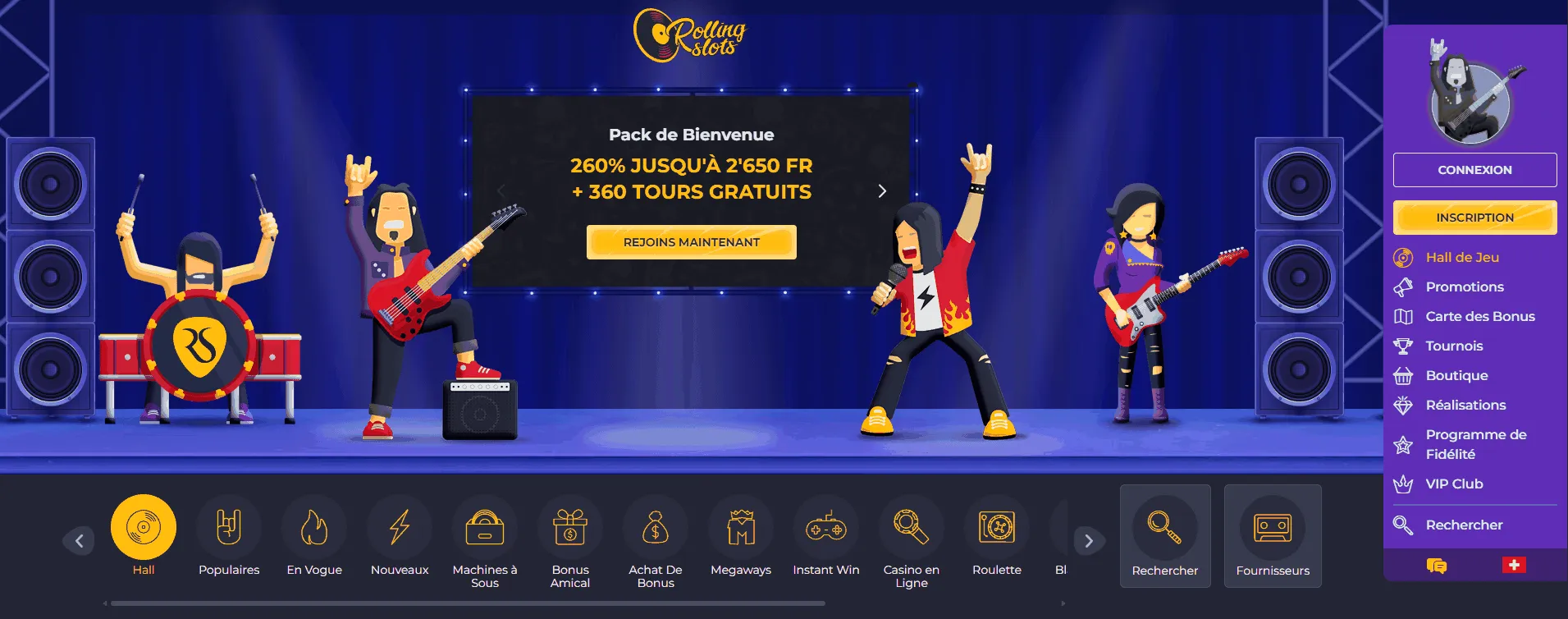 Casino en ligne Rolling Slots